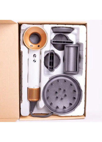 Фен стайлер для волос 5 в 1 Supersonic Premium 1600Вт 5 насадок 3 режима скорости с ионизацией Белый PH770W Energy MAX (370373173)