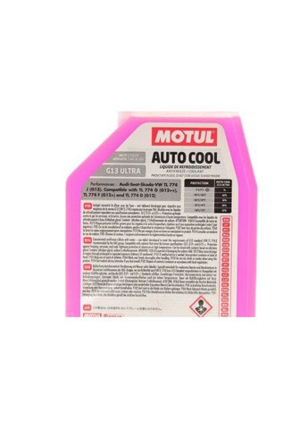Концентрат антифриза д/авто (розовый) Auto Cool G12 Evo Ultra 1L Motul (339644136)