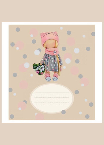 Зошит 12_арк. КОСА лінія "Поліграфіст"/ Дівчинка Фабрика Поліграфіст (342416454)