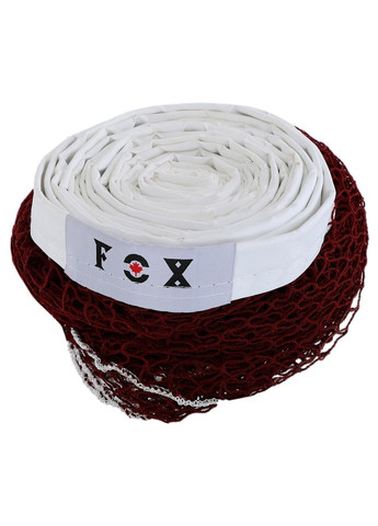 Сітка для бадмінтону FOX F7004 (поліестер, р-р 6,1x0,76м, осередок р-р 2х2см, червоний-білий) F.O.X (361435432)