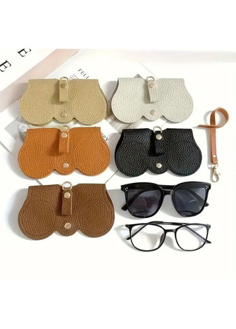 Мягкий чехол для очков, кожаный чехол для очков с экокожи No Brand (297330025)