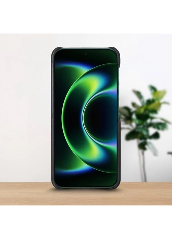 Шкіряна накладка WoodBacker для Xiaomi 17 Ultra Чорний (80617) Stenk (398954414)