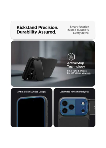 Чохол Optik Armor для iPhone 17 Pro Max Black (ACS09900) [163090] Spigen (399264026)