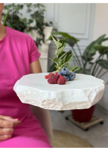 Плато для закусок "Белая Гора" 1шт. идеально подходит для подачи фруктов, сыров, мясных нарезок или десертов 20.5см OSM (365549105)