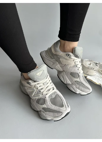 КРОССОВКИ ЖЕНСКИЕ NEW BALANCE 9060 SHADOW GREY НЬЮ БЕЛАНС 9060 СЕРЫЕ No Brand серые демисезоны (391063663)