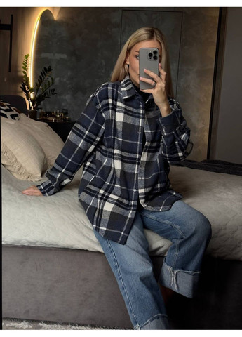 Сорочка трендова клітинка з кашеміру Vakko (365957877)