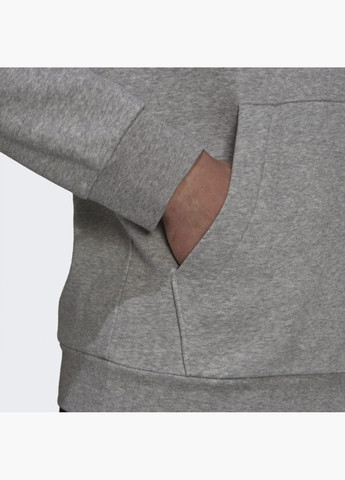 Худые мужские Essentials Fleece Hoodie Grey H12213 adidas (332610450)