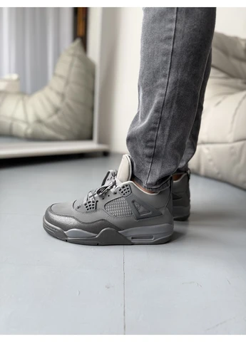 Комбіновані кросівки чоловічі nike 4 retro se wet cement найк аір ретро демісезон No Brand