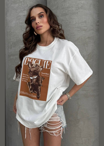 Женская белая футболка No Brand - (333035299)