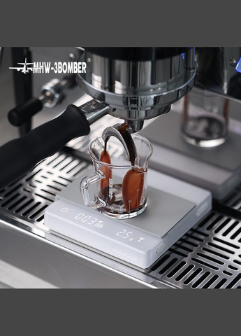 Акумуляторные кофейные весы Cube 2.0 mini White (ES6034W) MHW-3BOMBER (299317162)