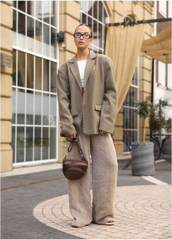 Женская сумка кроссбоди через плечо из экокожи Шоколадная (2922018520) Sambag (366091862)