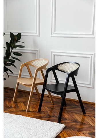 Стілець обідній GURU CANE Чорний / Ротанг Pavlyk (372842769)