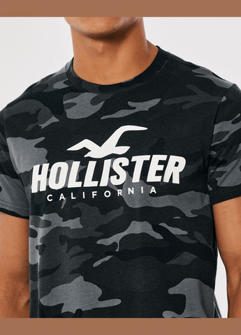 Темно-серая футболка hc9588m Hollister