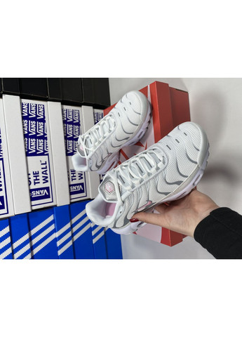 КРОСІВКИ ЖІНОЧІ NIKE TN PLUS WHITE GREY PINK НАЙК АІР МАКС ТН ПЛЮС No Brand рожеві демісезони (368884902)