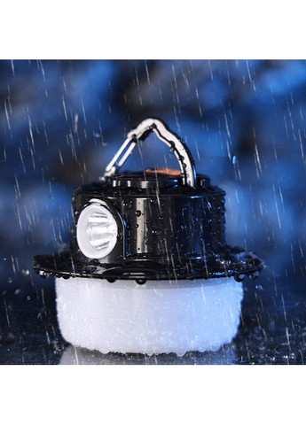 Подвесной походный кемпинговый LED фонарь на аккумуляторе 500 мАч с карабином BL-3439 Black X-Balog (350349025)