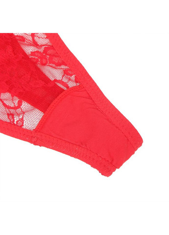 Кружевные стринги с украшением стразами, красные, Star Night (369608674)