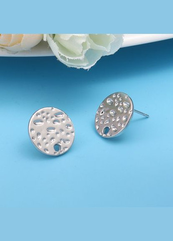 Основа для сережок Цвяшок круглий з петлею Сталистий 14 мм x 13.4 мм Ціна за 1 штуку Finding (316248542)