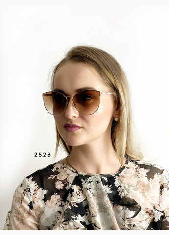 Модні коричневі окуляри No Brand (302370712)