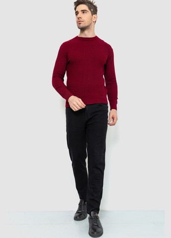 Бордовый зимний свитер мужской, цвет темно-серый, Ager