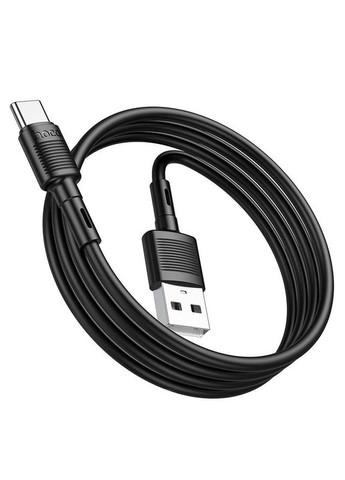 Кабель силиконовый TypeC Victory charging data cable X83 1 м черный Hoco (293345655)
