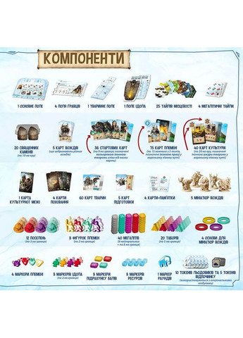 Настільна гра Нескінченна зима: Палеоамериканці (Endless Winter: Paleoamericans) (укр) ( ) Ігромаг DG11732 (370762395)