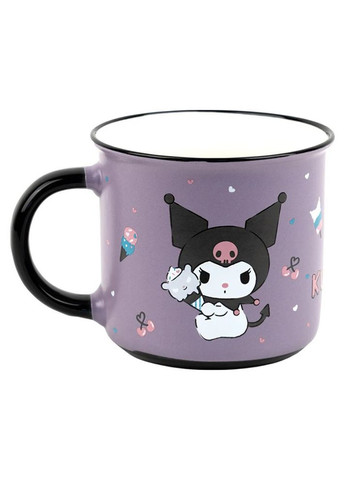 Набір чашок в подарункових упаковках Kuromi 350 мл HK25-217-2 4 шт Kite (368559512)