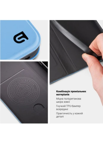 Чохол OneFold Case для ZTE Blade A35 4G/A55 4G Light Blue (ARM81532) ArmorStandart (323126399)