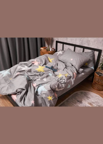 Пододеяльник Бязь Gold Люкс Двуспальный 175 x 210 см (MS-870000192) Moon&Star Gray Stars (303576358)