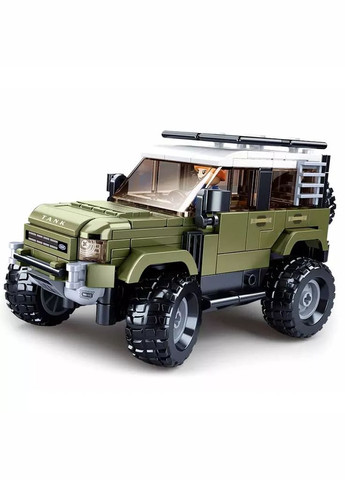 Конструктор Model Bricks Машинка Tank зеленый 317 дет (M38-B1015) Sluban (346998908)