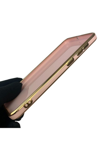 Чехол для Galaxy A50 SM-A505F с защитой камеры с золотой окантовкой на самсунг а50 пудровый gs1 Samsung (366228909)