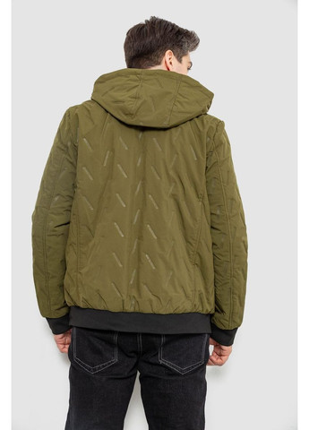 Оливковая (хаки) демисезонная куртка мужская демисезонная с капюшоном Ager 244RL-9882AL