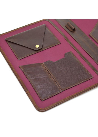 Шкіряна папка портфоліо відкритого типу з хлястиком формату А5 А4 GC-2141-4lx TARWA (300171316)