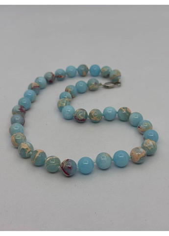 Намисто зі штучного каміння 10 мм 45 см Блакитний No Brand (363829938)