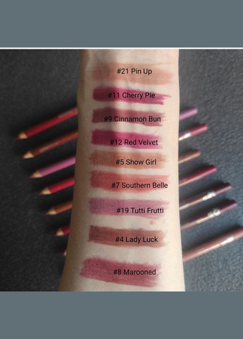 Олівці для губ з точилкою Lip Liner Pencil & Sharpener 1.9г Technic (302497653)