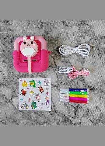 Дитяча цифрова камера яка друкує фото фотоапарат з миттєвим фото з іграми та картою пам'яті з набором паперу 6 шт No Brand M8 (323209873)