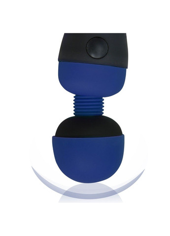 Вібромасажер Recharge Blue, перезаряджуваний, гнучка головка, тревел-замок PalmPower (292786834)