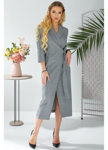 Черное повседневный женское платье на запах прямого кроя (ll167624490) LadyLike