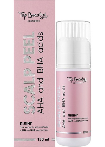 Пілінг для жирної шкіри голови з АНА- та ВНА-кислотами Scalp Peel AHA and BHA Acids 150ml (1347836-31016732) Top Beauty (368638729)