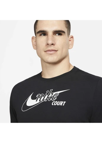 Бежевая футболка m nkct df tee swoosh tennis Nike