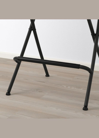 Барний стілець зі спинкою складний чорний 63 см IKEA (272149865)