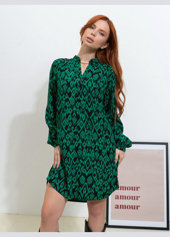Зелена повсякденний сукні ISSA PLUS з абстрактним візерунком