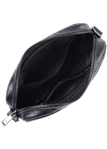 Классическая сумка кросс-боди из гладкой натуральной кожи 22841 Черная Shvigel (307053970)