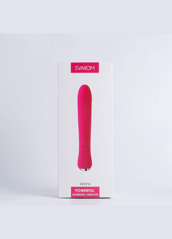 Вібратор з підігрівом Anya Plum Red SO4847 Svakom (303895499)