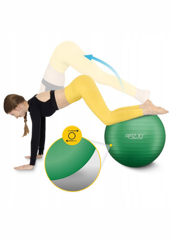 Мяч для фитнеса (фитбол) 75 см Anti-Burst Green () 4FIZJO P-5907222931189 (345710414)