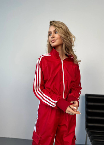 Стильный женский костюм с плащевками и брюками джогерами. Tik-Tak (322647518)