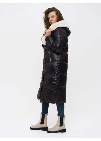 Черная зимняя пальто 21 - 18118 Vivilona