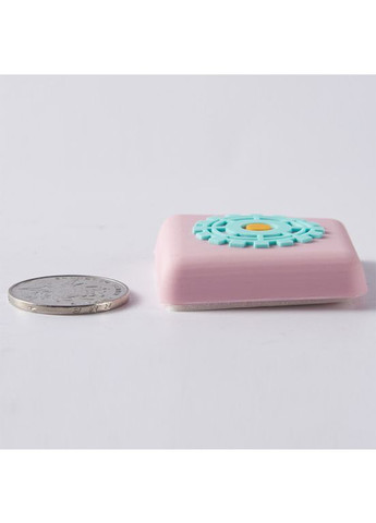 Антиударна накладка на стіну Білий штурвал FZJD4 Рожевий No Brand (368566442)