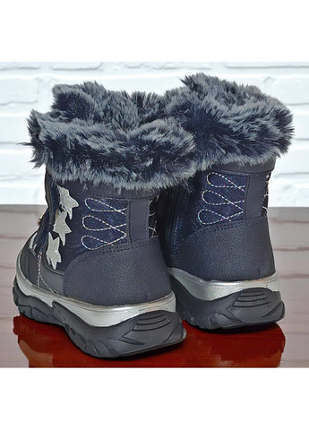 Зимові черевики для дівчинки на вовні,зимові дутики для дівчинки,зимові черевики на липучках Клібі Clibee (365699787)
