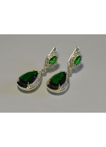 Серебряные серьги с накладками из золота Silver Style (367112779)