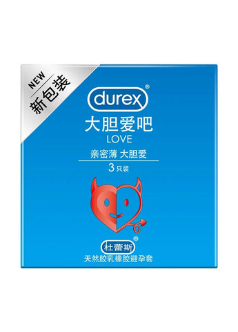 Презервативы LOVE 3 шт. в упаковке Durex (284279684)